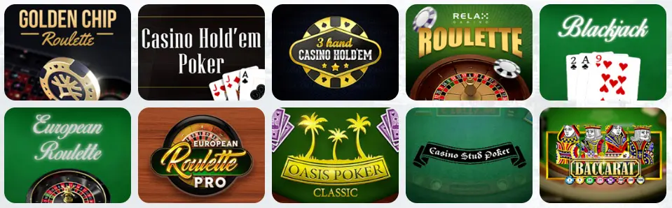 Giochi da tavolo al BETLIVE CASINO